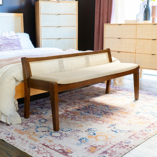 Beaux Cane Back Bench