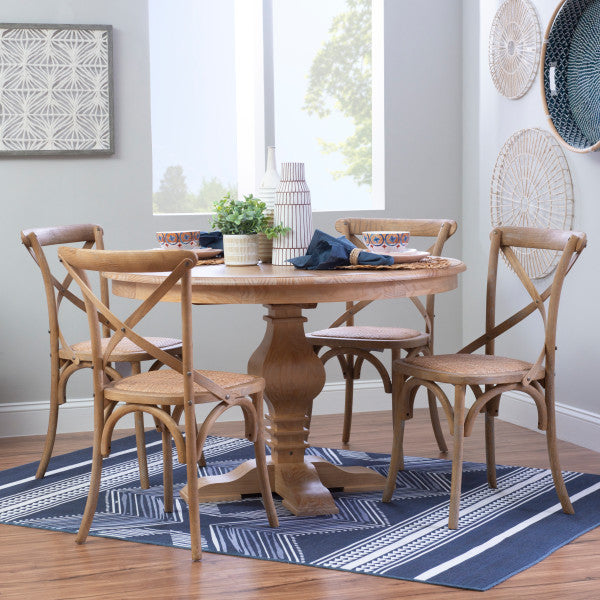 Banks 5 Piece Set Round Table 4 Chairs