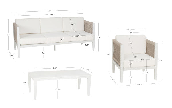 Calabash 4PC Outdoor Chat Set