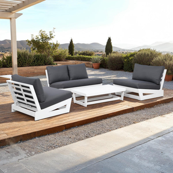 Bluffton Black White or Grey Outdoor 4PC Set