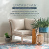 Svana Beige or Navy Corner Chair