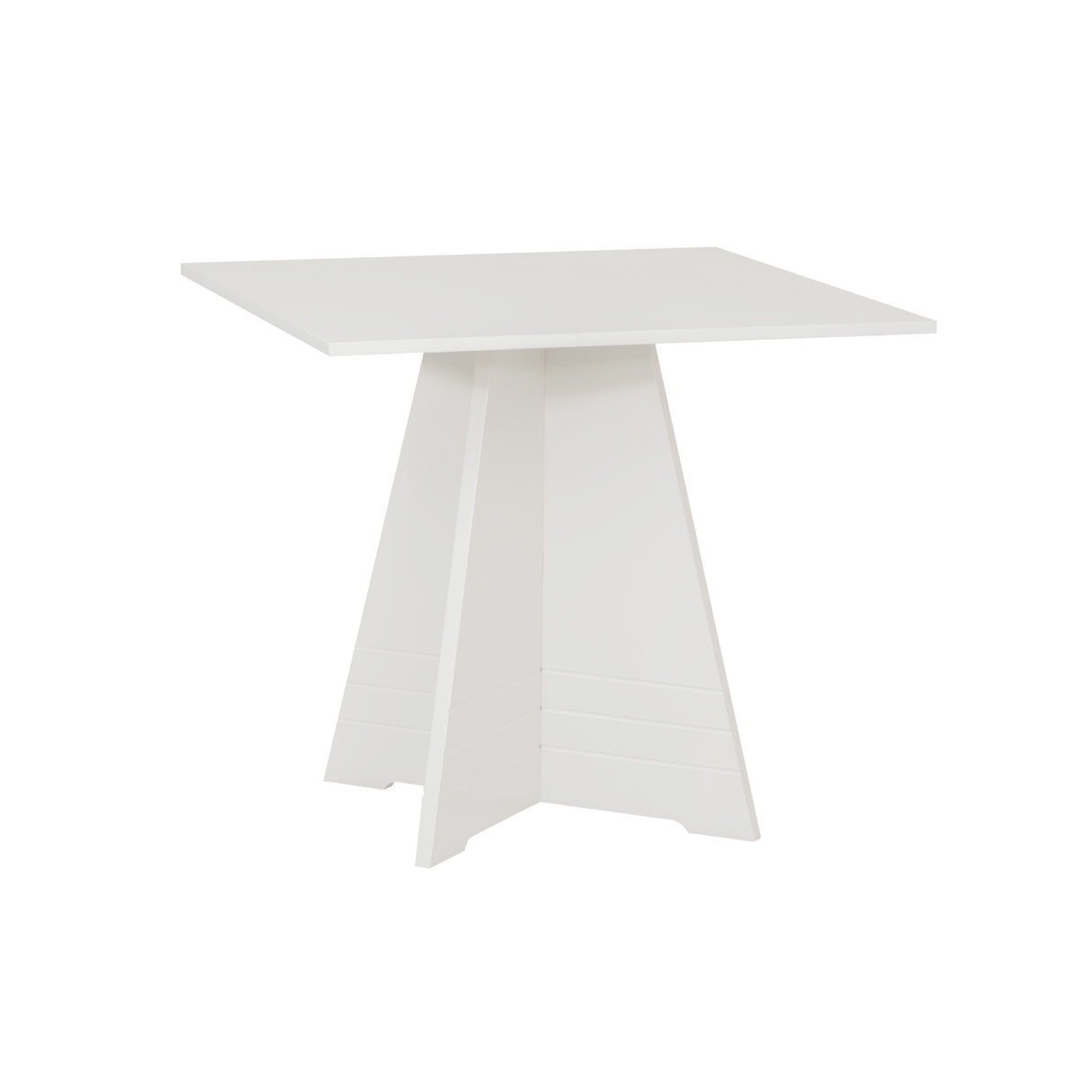 Nancy White Square Pedestal Table