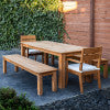 Cannon 5PC Outdoor Dining Set with Benches