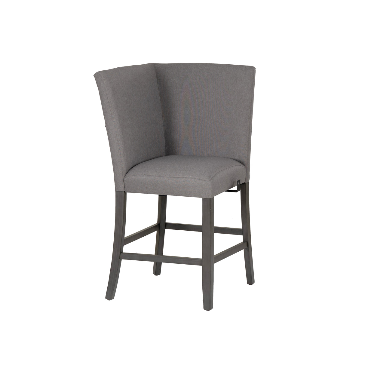 Seneca Gray Upholstered Corner Counter Seat