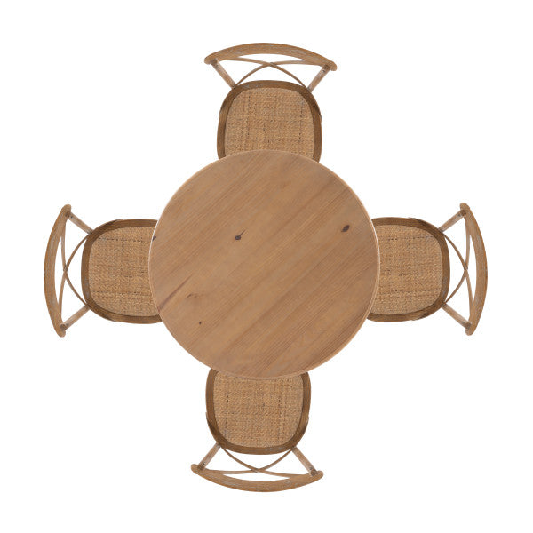 Banks 5 Piece Set Round Table 4 Chairs