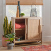Raphael Cane Cabinet Two Sliding Doors