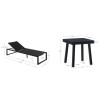 Alora Aluminum 3PC Chaise Lounge and Table Set