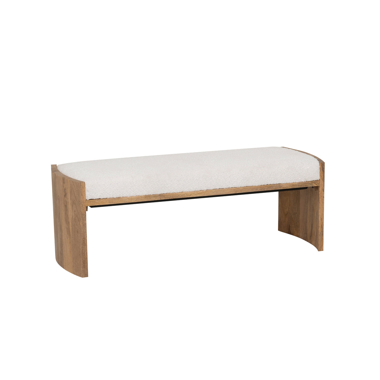 Walden Upholstered Curve Leg Bench