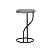 Capiz Round Metal Side Table