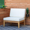 Soha Teak Armless Chair and Corner Chair