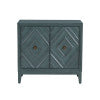 Dian Diamond Blue 2 Door Cabinet