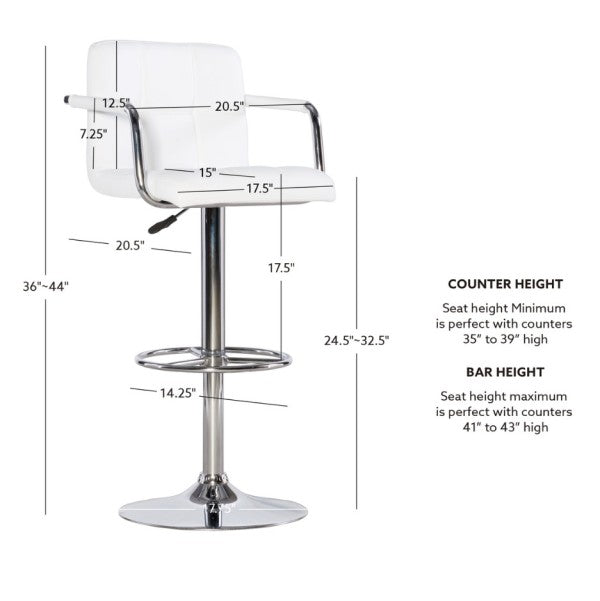 Boyd Adjustable Gas lift Bar Stool