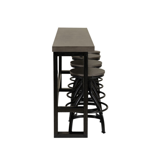 Haywood Sofa Bar 4 Stools 5 Piece Set