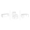 Alora Aluminum 5PC Outdoor Dining Set