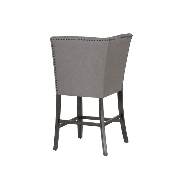 Seneca Gray Upholstered Corner Counter Seat
