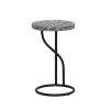 Capiz Round Metal Side Table