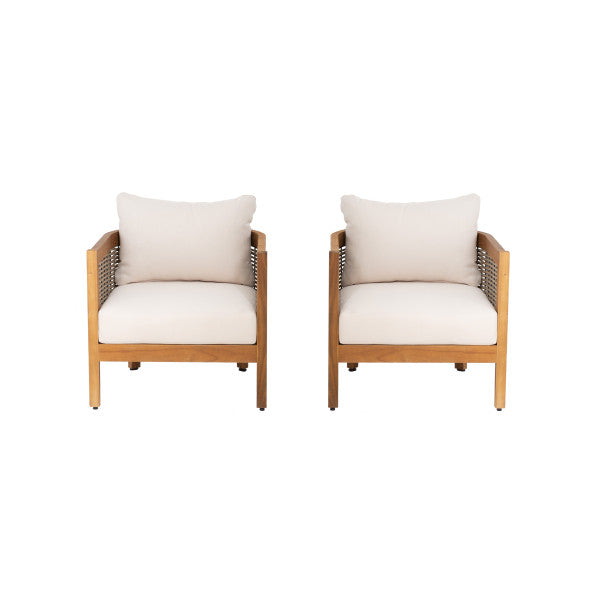 St. Lucia Brown Outdoor Club Chair