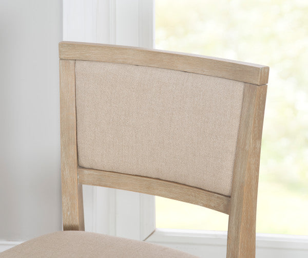 Keira Gray wash Padded Back Folding Bar Stool