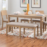 Jordan Dark Charcoal Backless Dining Bench