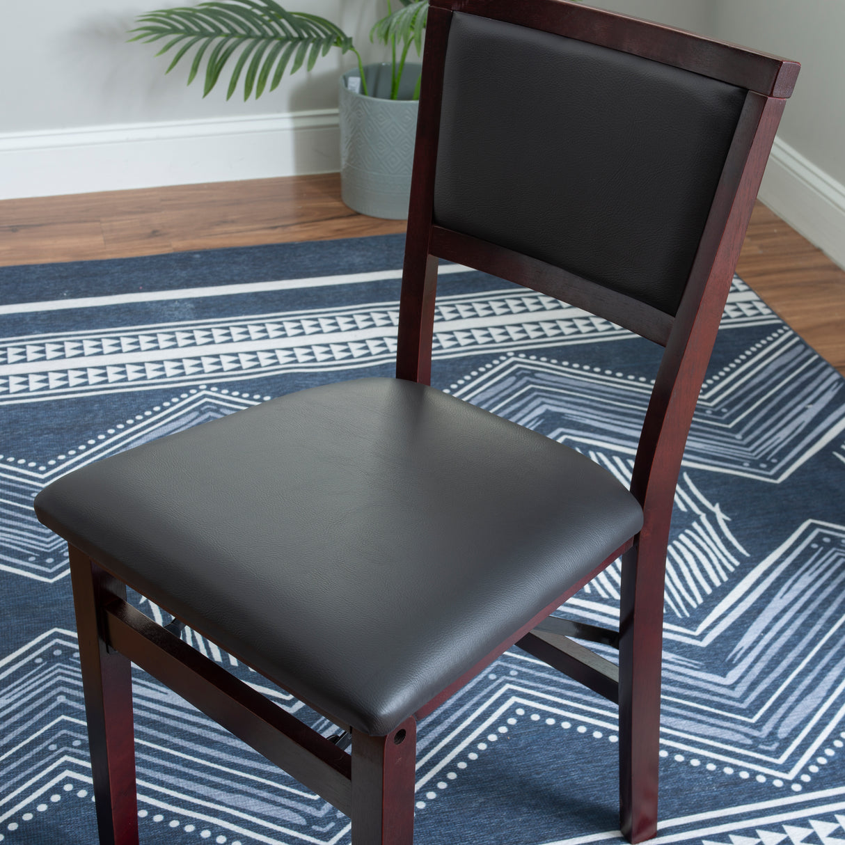 Keira Gray wash Padded Folding Chair