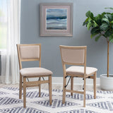 Keira Gray wash Padded Folding Chair