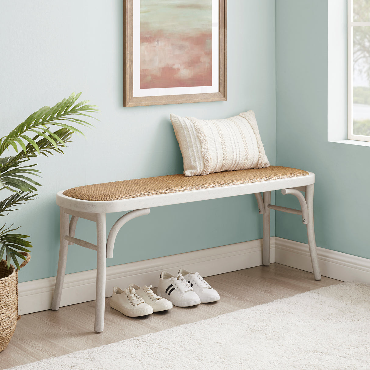 Hyde Brown Bentwood Bench