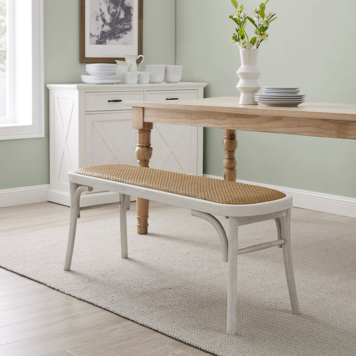 Hyde Brown Bentwood Bench