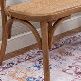Hyde Brown Bentwood Xback Bench