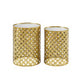 Gia Gold Nested Set of 2 Tables With Mirror