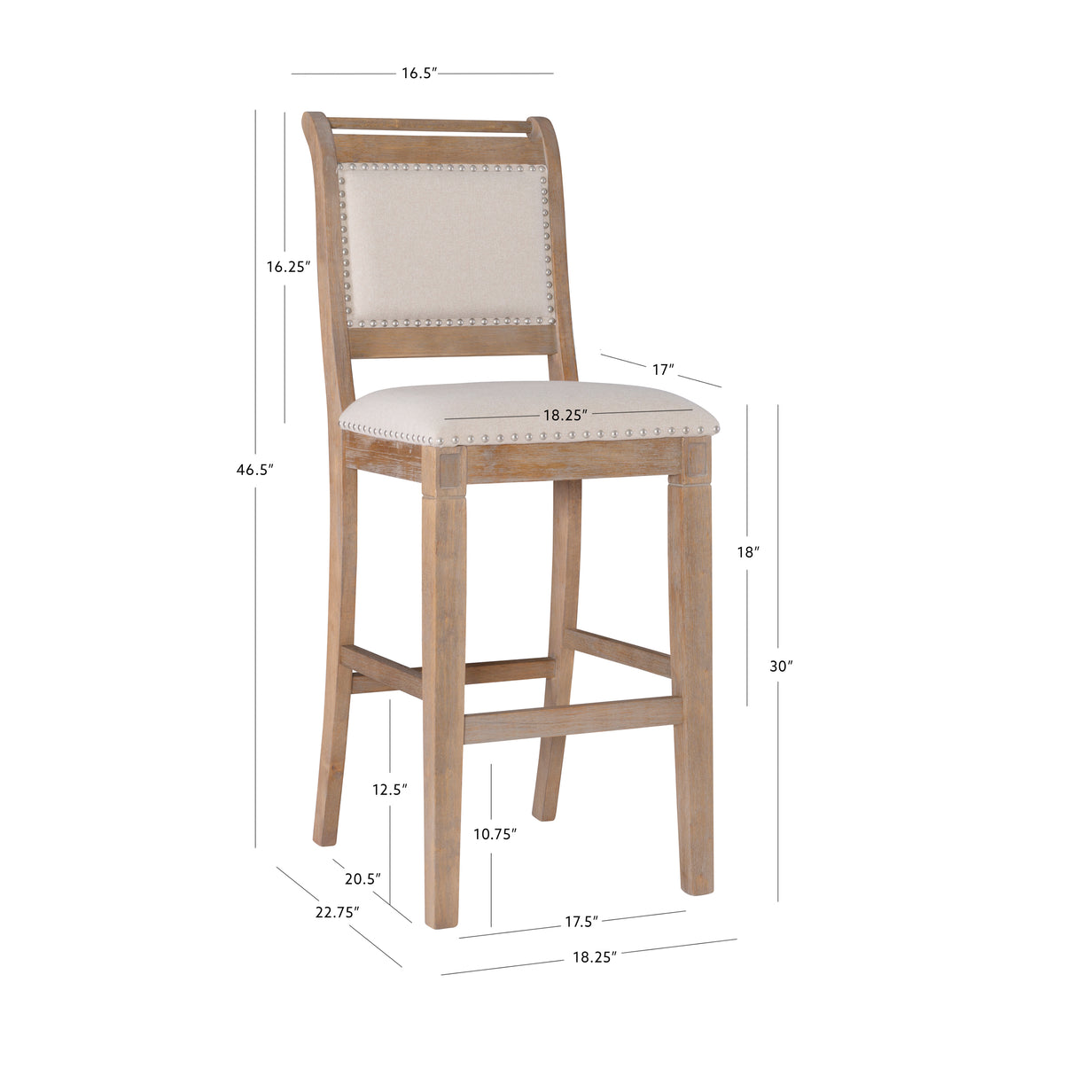 Emerson Upholstered Stool