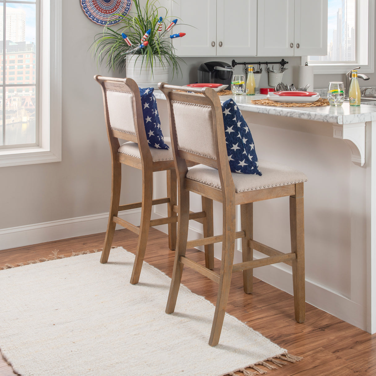 Emerson Upholstered Stool