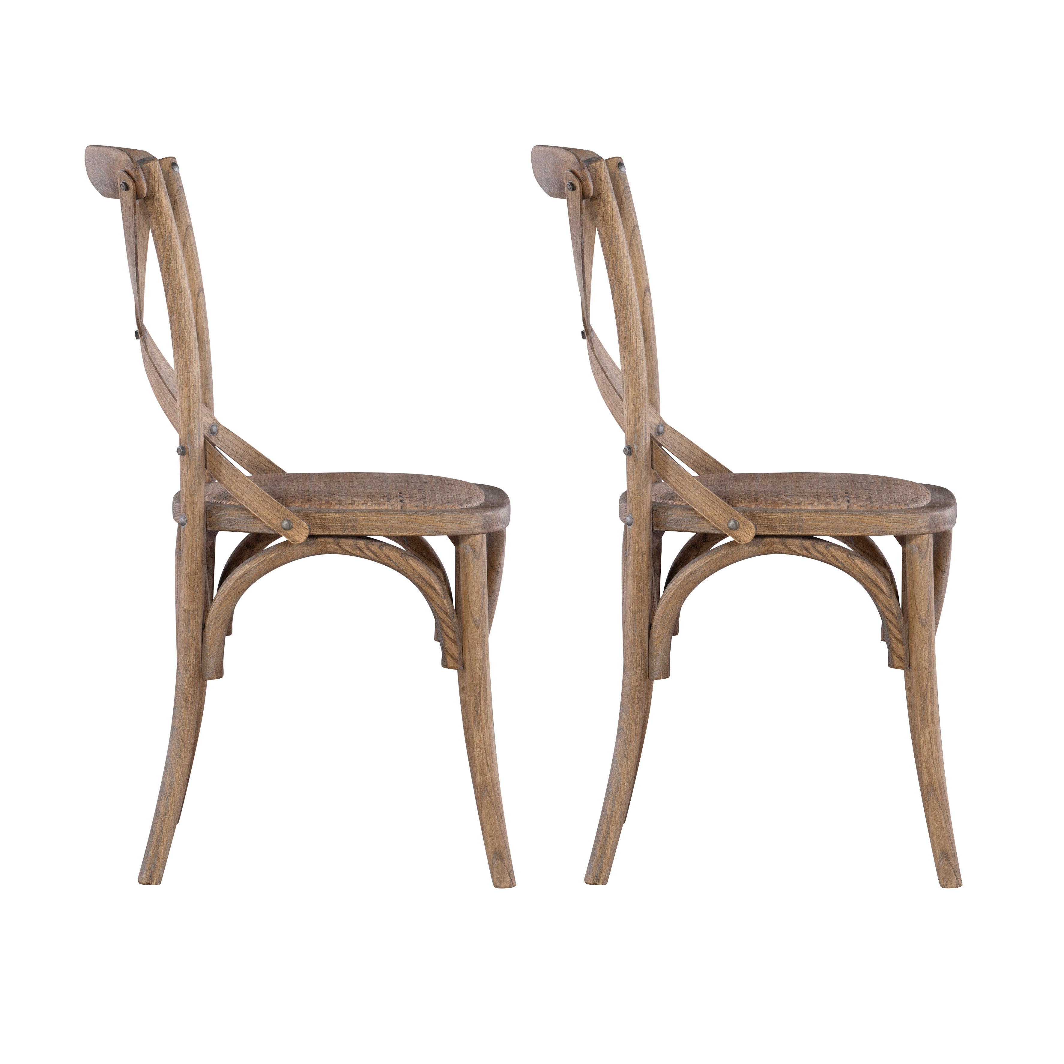 Hyde Gray Wash Bentwood Chair (Set of 2) – Linon Home & Design LLC