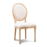Shiraz 5PC Set Round Table 4 Oval Chairs