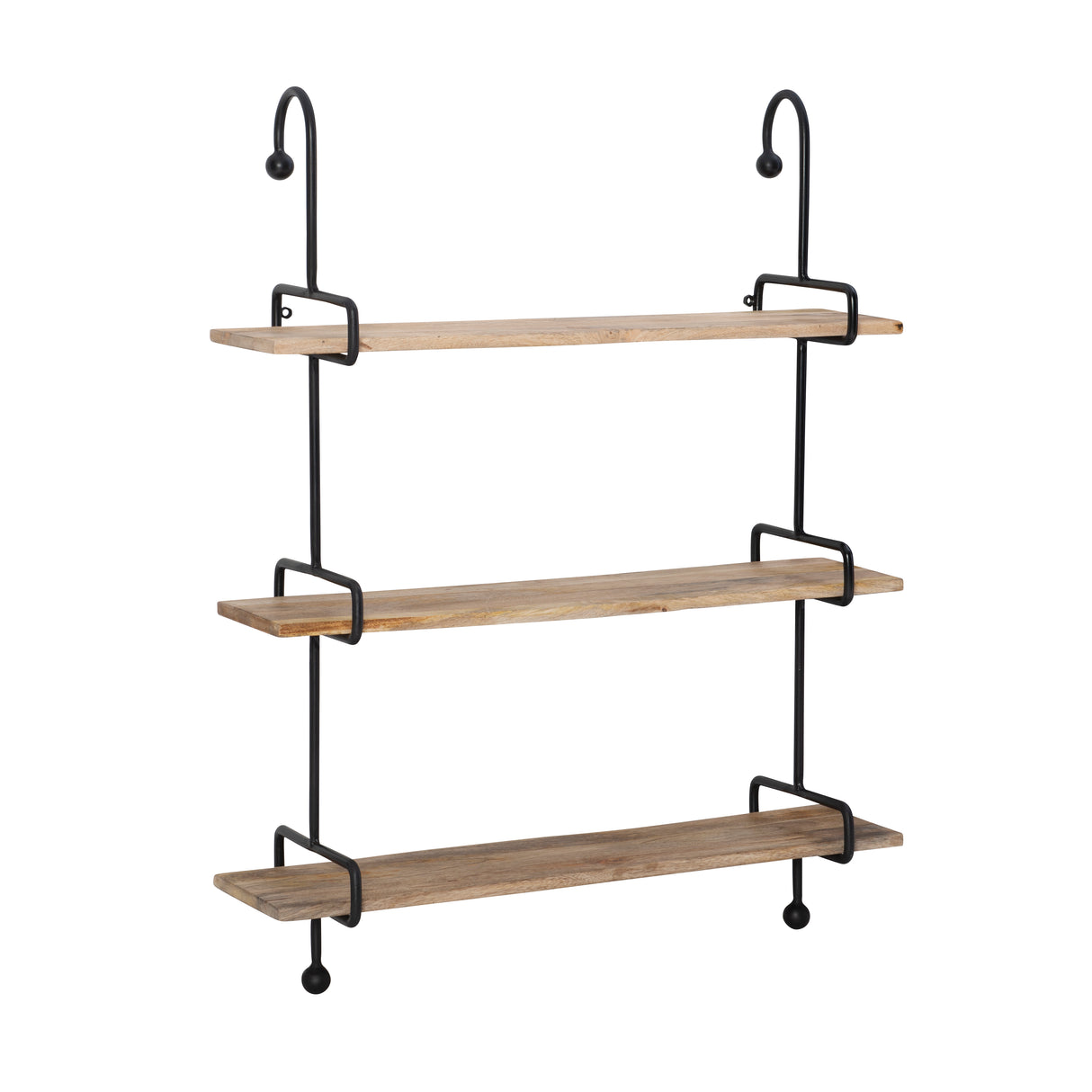 Wilder Black Metal Wall Shelves