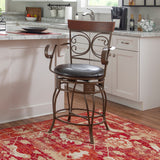 Bria Metal Swivel Big And Tall Stool