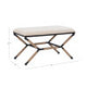 Campaign Linen Accent Bench