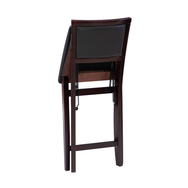 Keira Gray wash Padded Back Folding Bar Stool