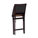 Keira Gray wash Padded Back Folding Bar Stool