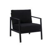 Alora Outdoor Aluminum Black Armchair
