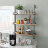 Wilder Black Metal Wall Shelves