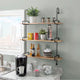 Wilder Black Metal Wall Shelves