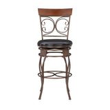 Bria Metal Swivel Big And Tall Stool
