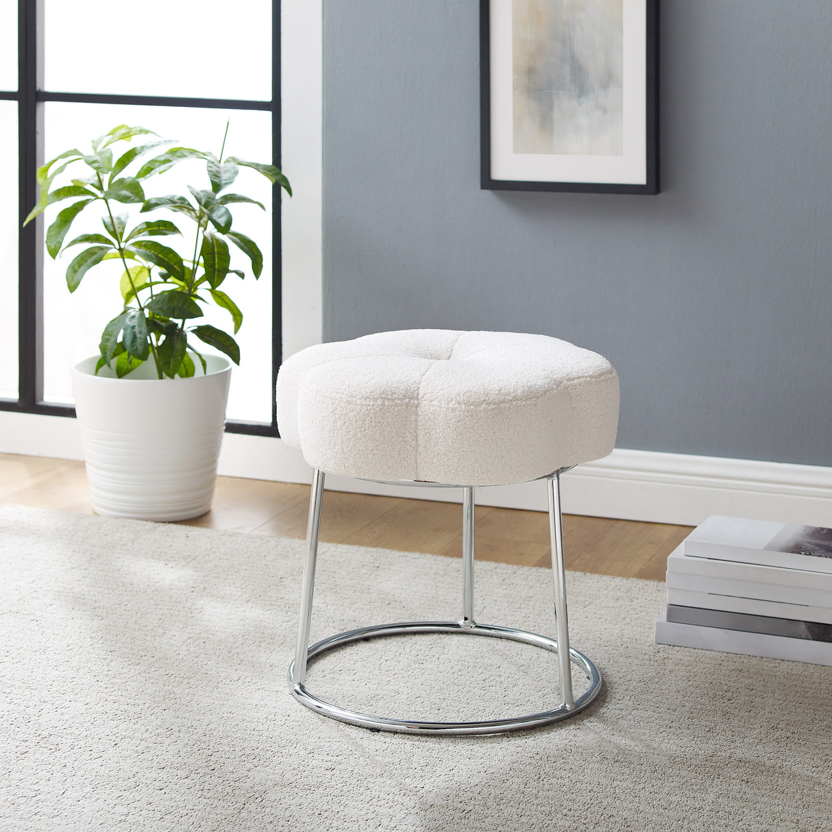 Flower Vanity Stool