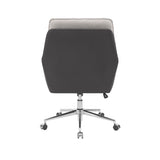 Maddie Black Gray Swivel Office Chair