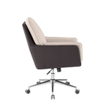 Maddie Black Gray Swivel Office Chair