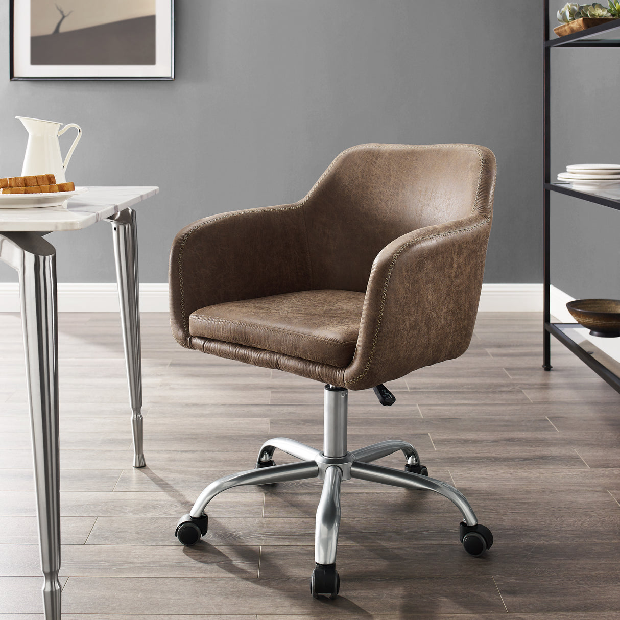 Vintage Brown Office Chair