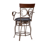 Bria Metal Swivel Big And Tall Stool