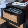 Raphael Cane Two Drawer Table