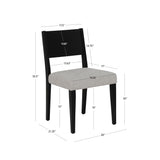 Cosgrove Black Upholstered Side Chair