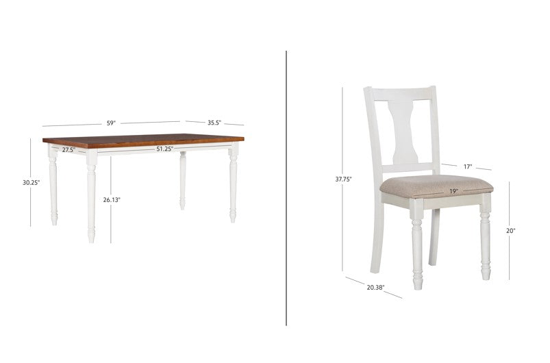 Willow 5PC or 6PC Dining Set